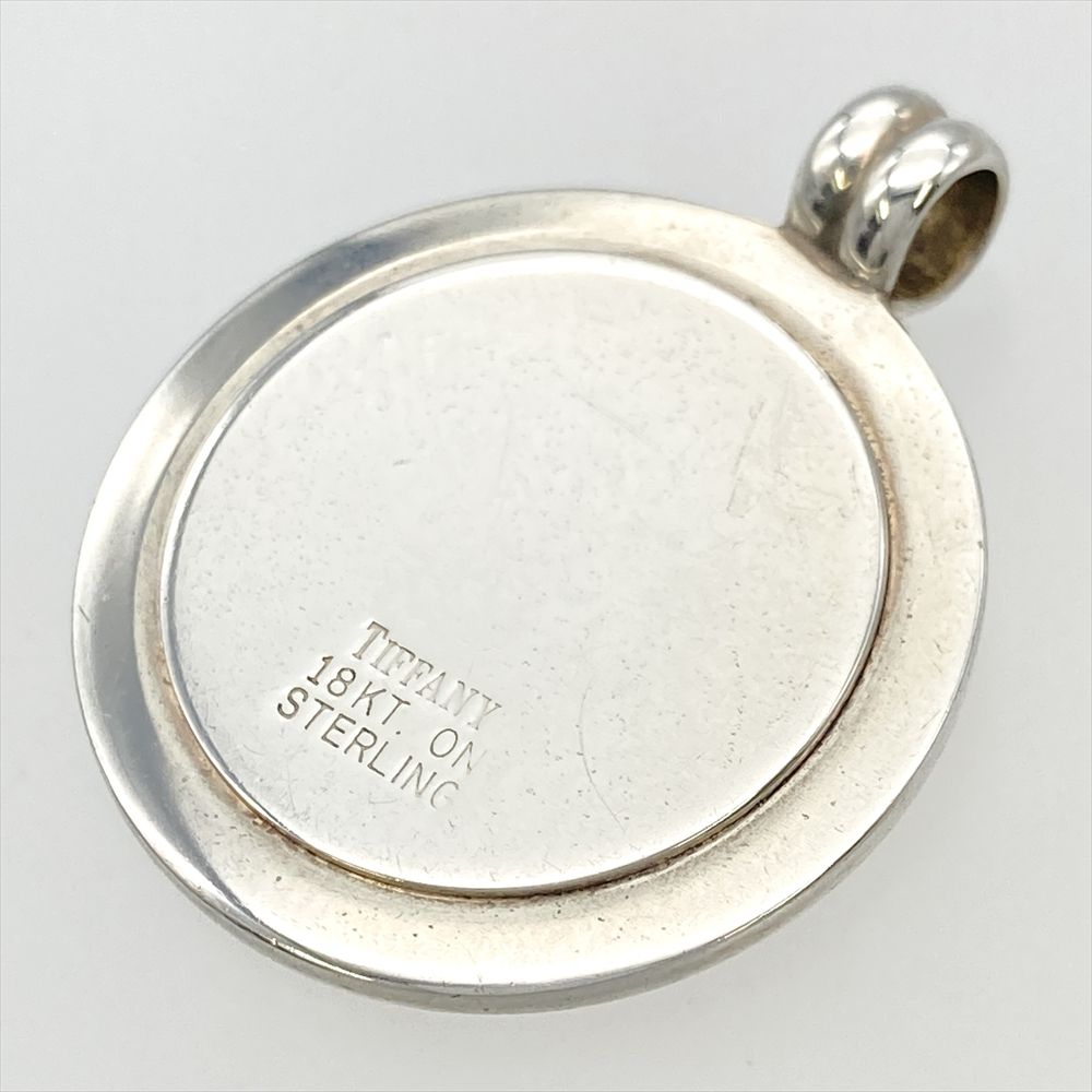 ティファニー Tiffany&Co. セントクリストファー コイン ペンダントトップ K18YG 10.9g SV925 シルバー イエローゴールド  ユニセックス【中古】 - メルカリ