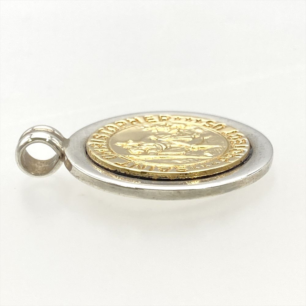 ティファニー Tiffany&Co. セントクリストファー コイン ペンダント