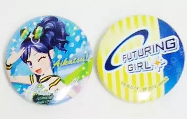 アイカツ！　霧矢あおい　スタンドバッジ アイカツ！アクリルバッジスタンドキーホルダー あおい、らん