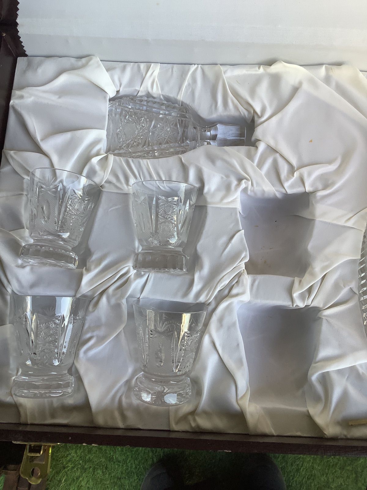 未使用 ヴィンテージ BOHEMIA ボヘミアクリスタル デキャンタと 未使用 ヴィンテージ BOHEMIA ボヘミアクリスタル デキャンタと