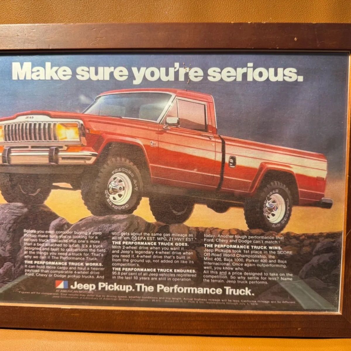 ヴィンテージ雑誌広告 Jeep J10 ピックアップ ワゴニア - メルカリ