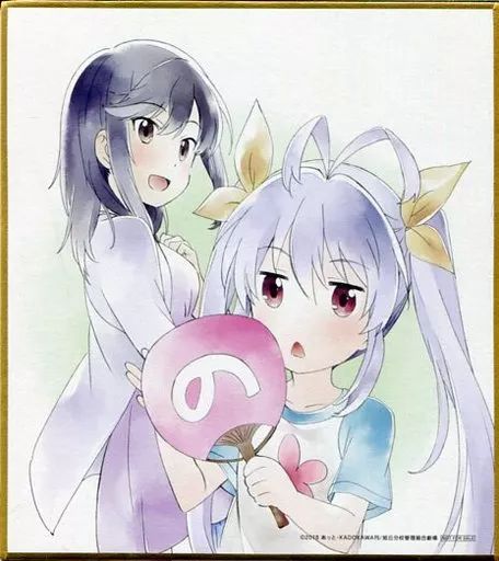 中古】紙製品(キャラクター) 宮内れんげ＆一条蛍 描き下ろしミニ色紙