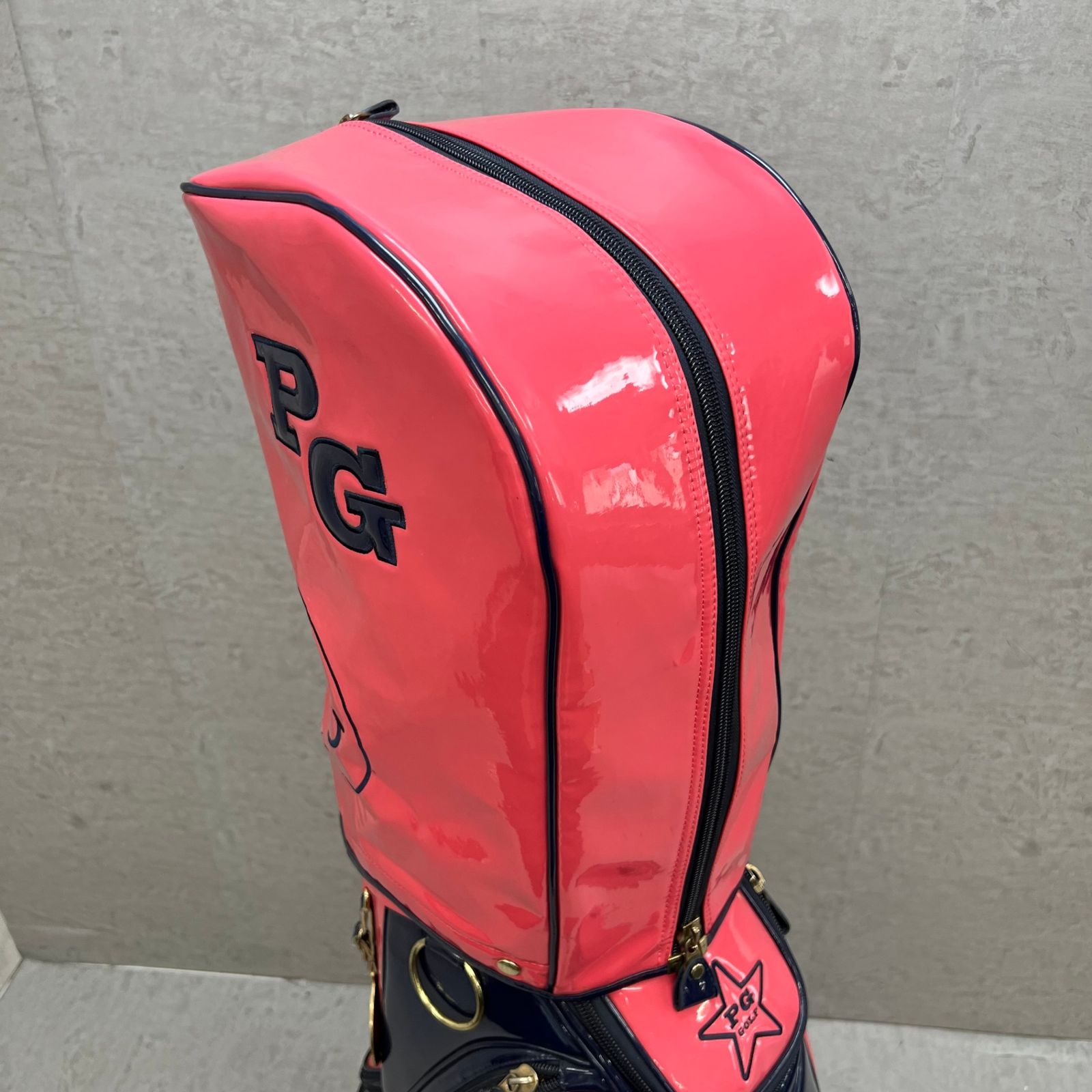 パーリーゲイツ ゴルフ用 カート式キャディバッグ 約9.5型 エナメル