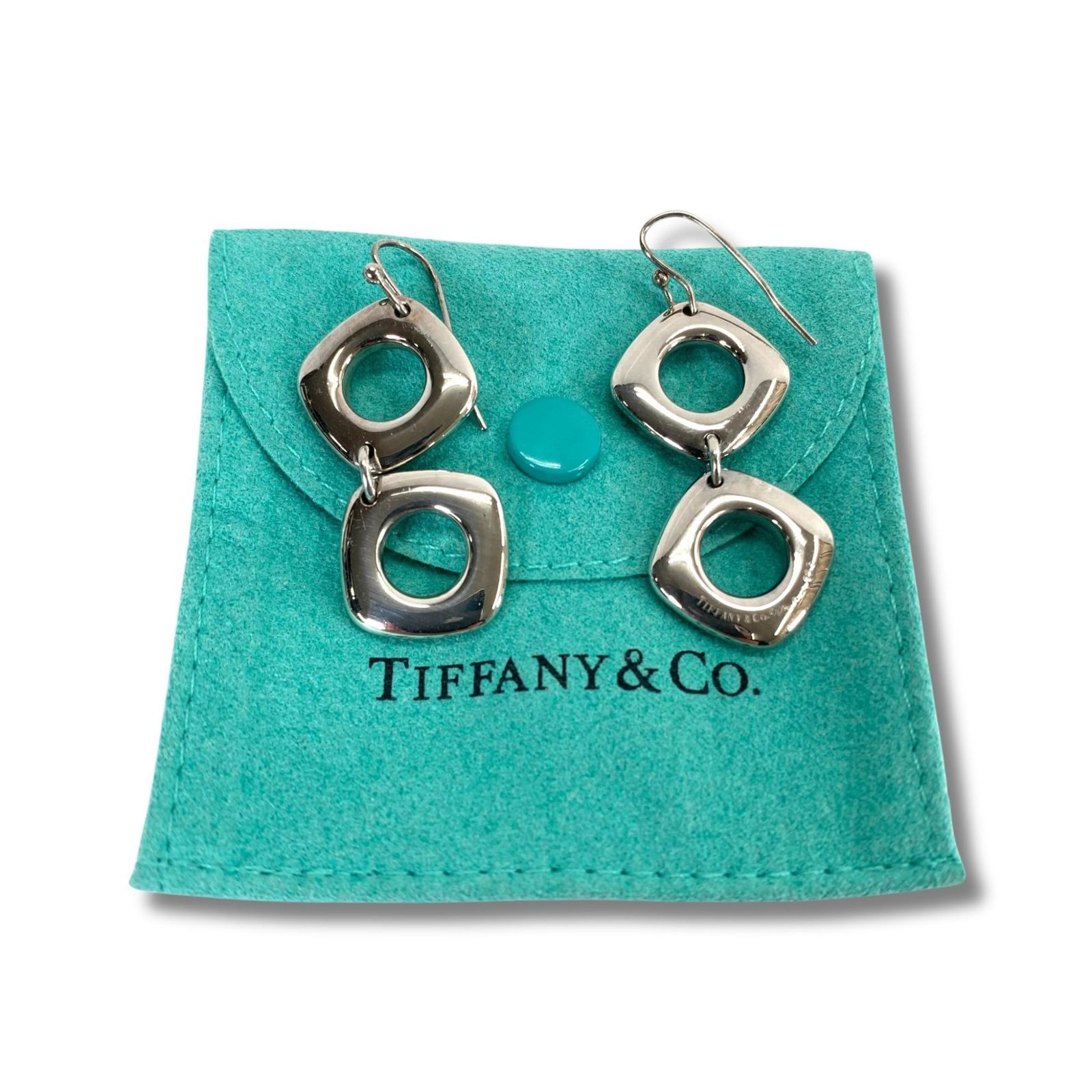 Tiffany & Co. ティファニー スクエア 2連ピアス シルバー 925 - メルカリ