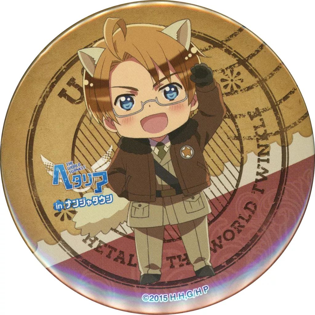 中古】バッジ・ピンズ(キャラクター) アメリカ 缶バッジ 「ヘタリア