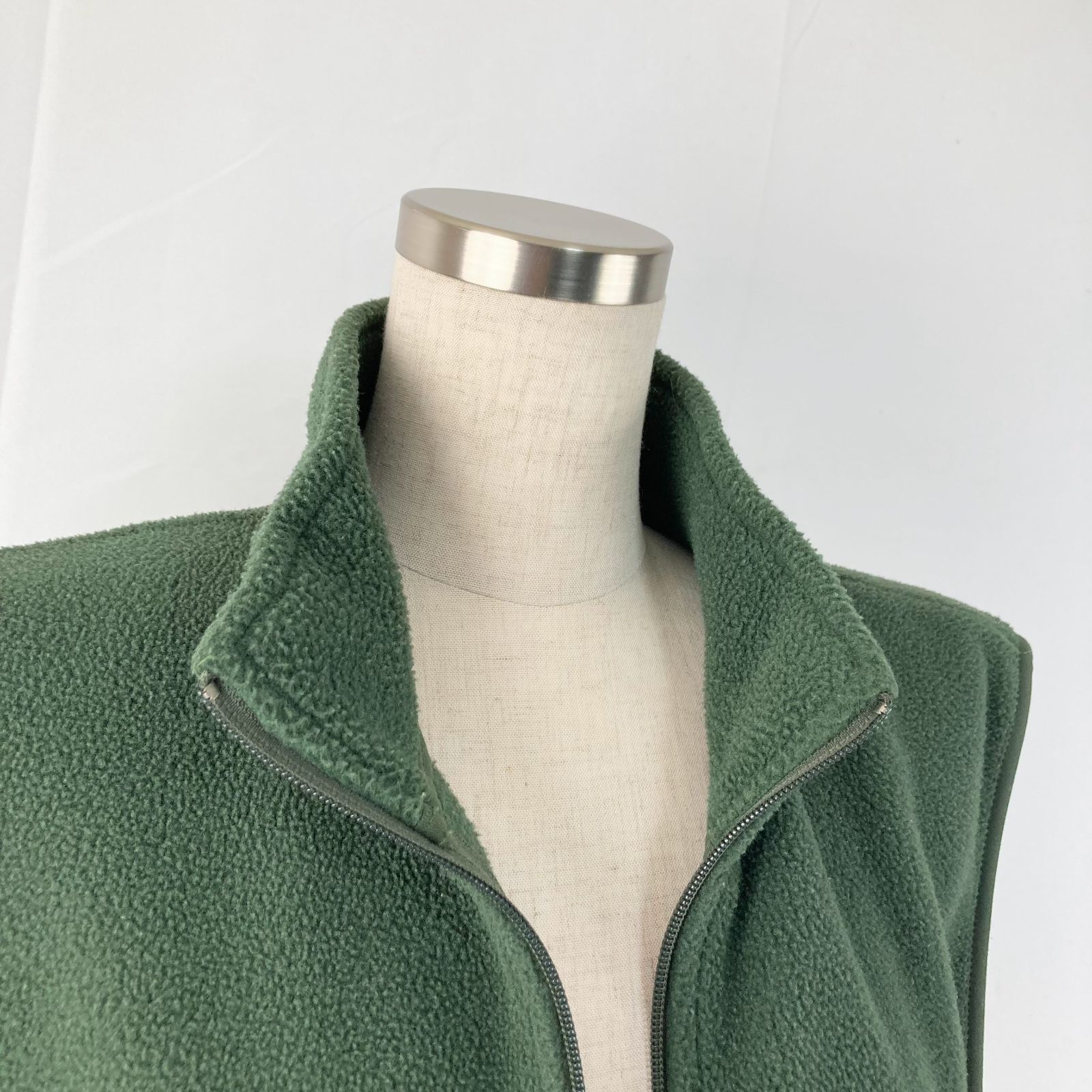 L.L.Bean フリース ベスト 刺繍 ポーラテック グリーン - フリース 