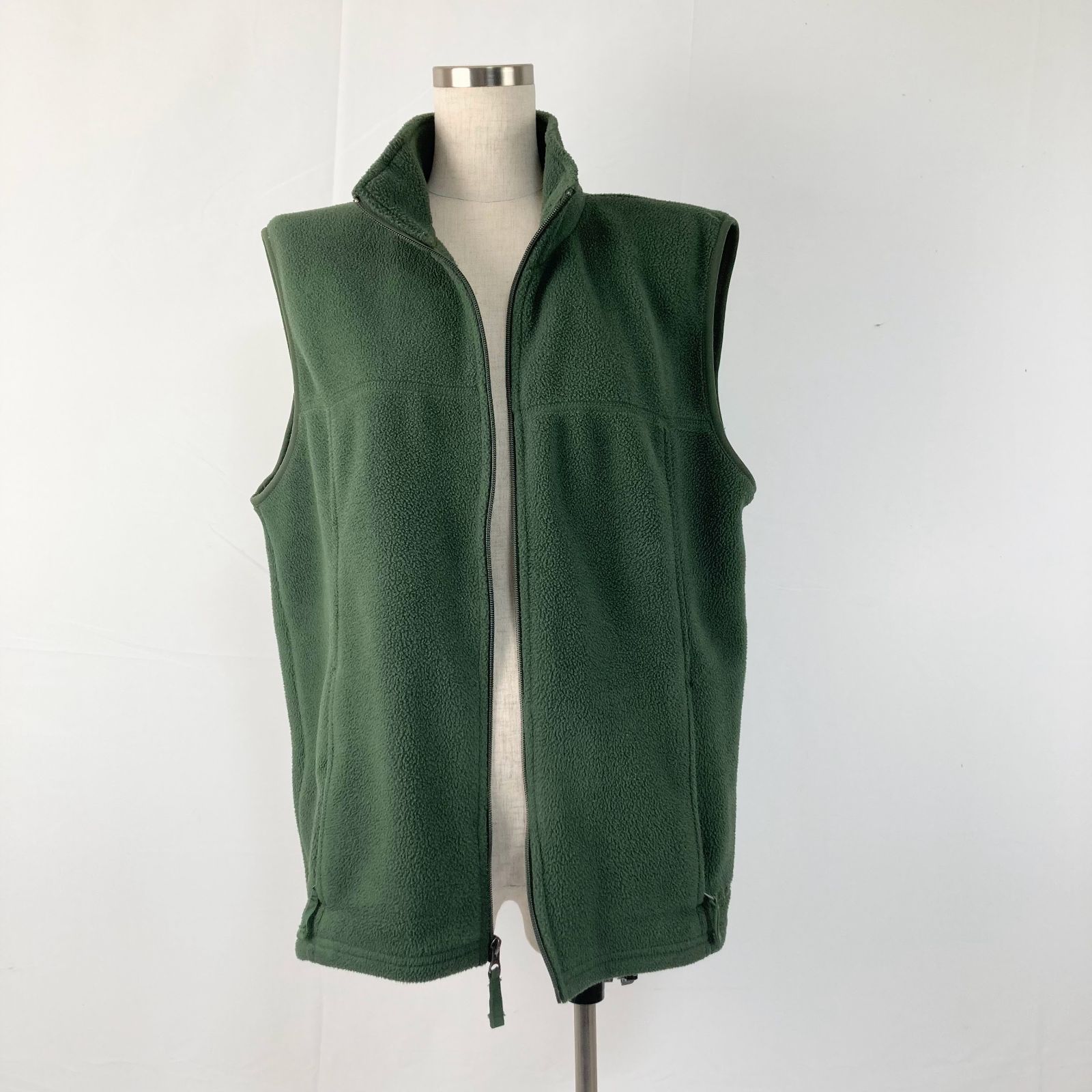 L.L.Bean フリース ベスト 刺繍 ポーラテック グリーン - フリース 