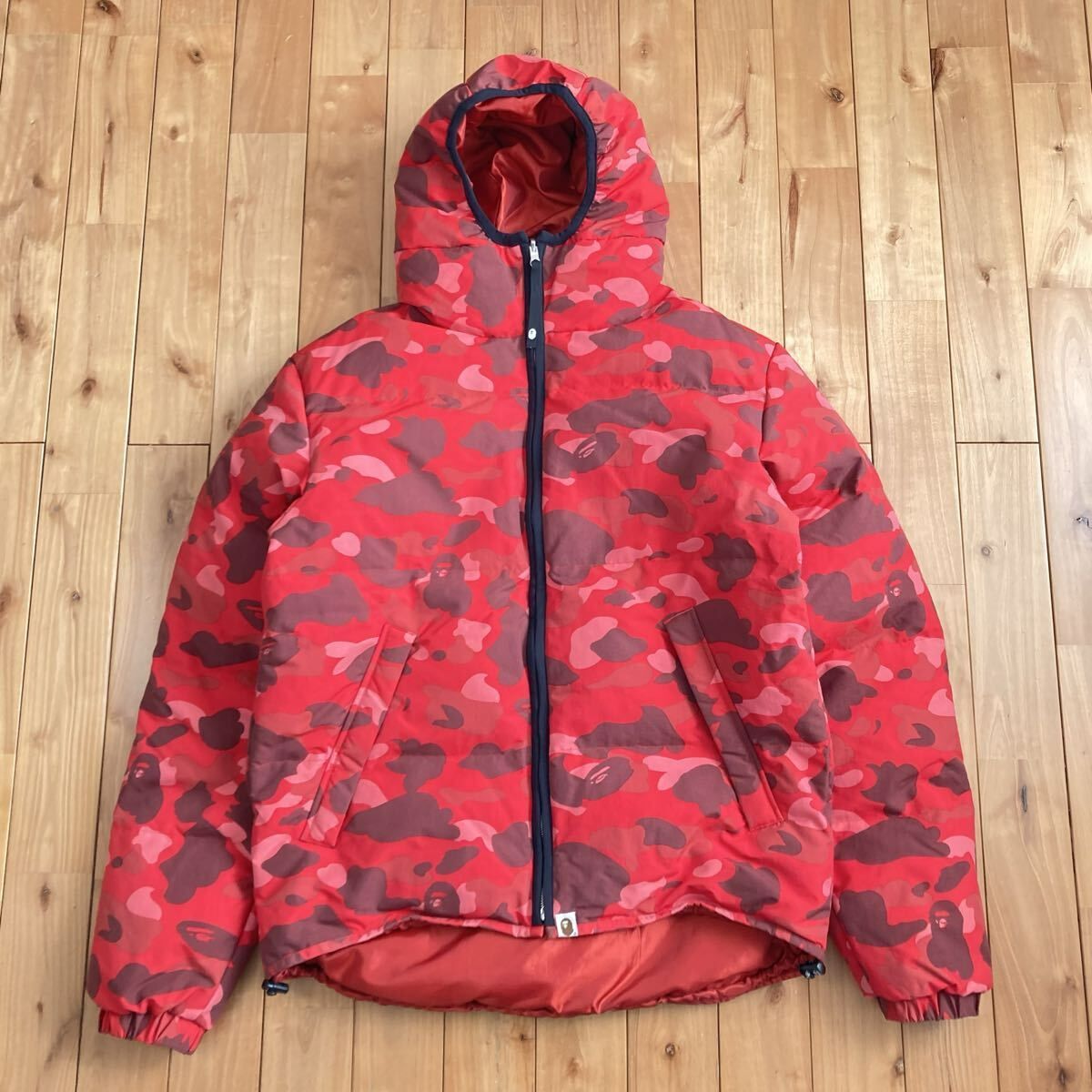 ☆リバーシブル☆ ダウンジャケット Lサイズ a bathing ape BAPE