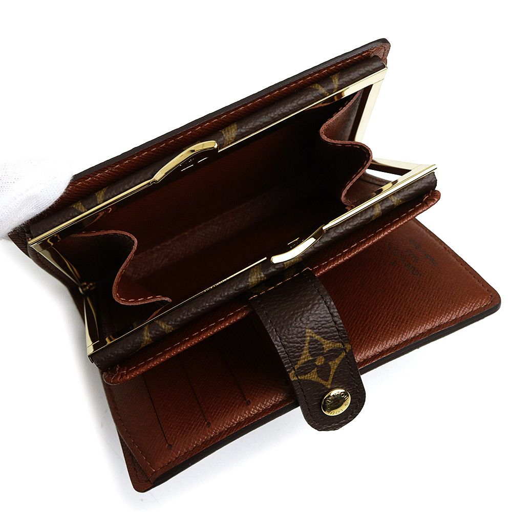 ルイヴィトン☆ポルトモネヴィエノワ 二つ折りがま口折り財布 M61663 ルイ ヴィトン M61663 ポルト モネ ビエ ヴィエノワ がま口 モノグラム
