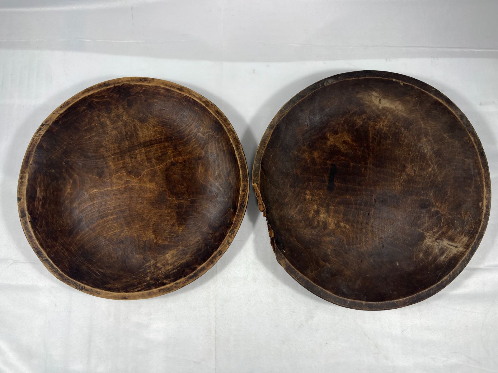 繭皿 木皿 2点セット 皿 木 アンティーク ビンテージ ヴィンテージ