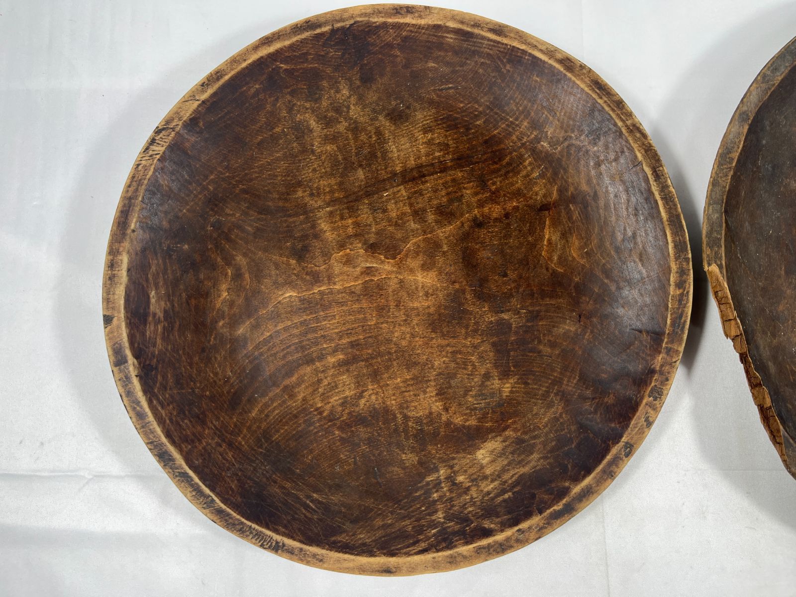 古道具　繭皿　枯れた木皿　① 繭皿 木皿 2点セット 皿 木 アンティーク ビンテージ ヴィンテージ