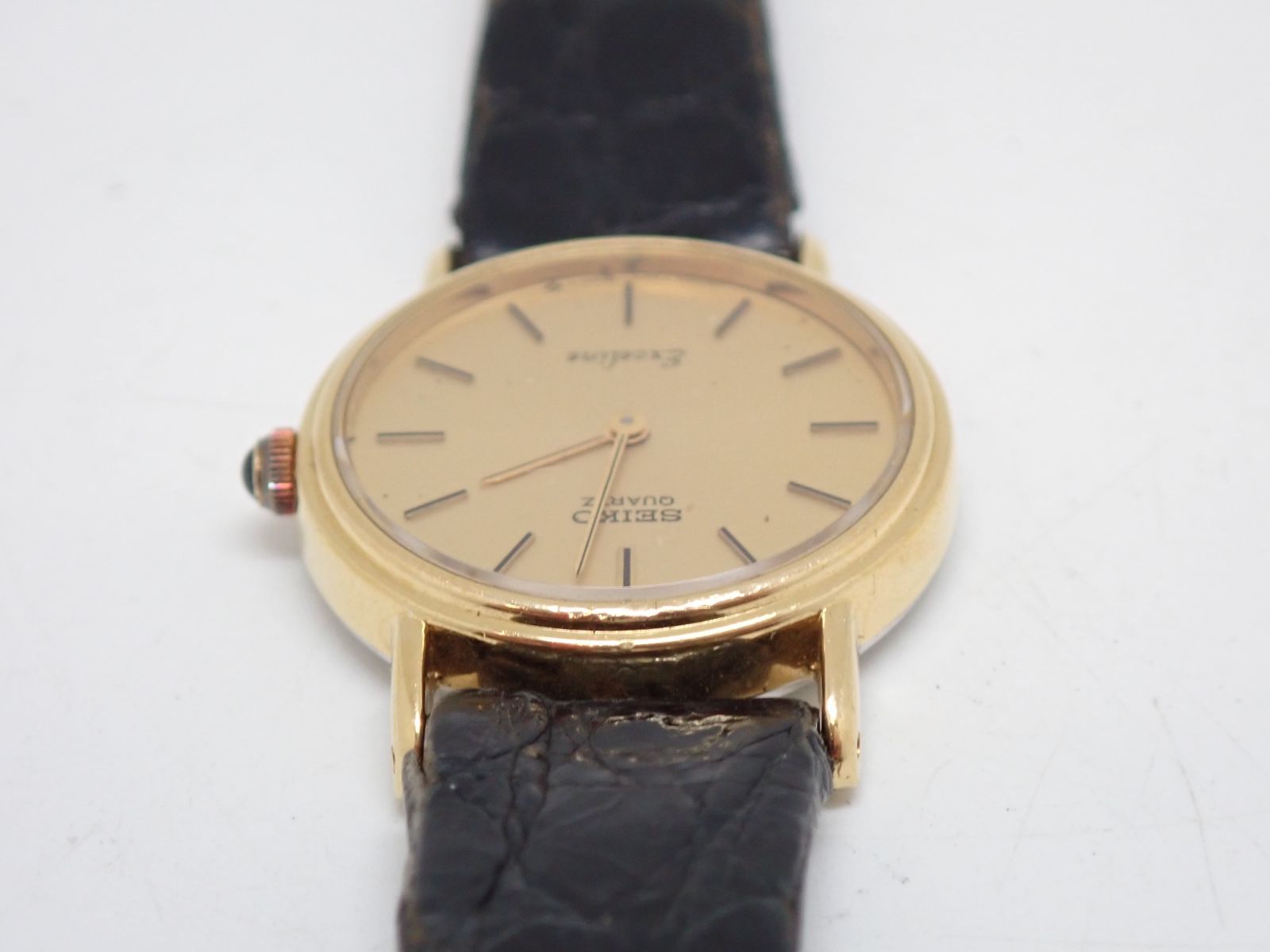 52957】 SEIKO セイコー Exceline エクセリーヌ 7320-0070 14K.ST