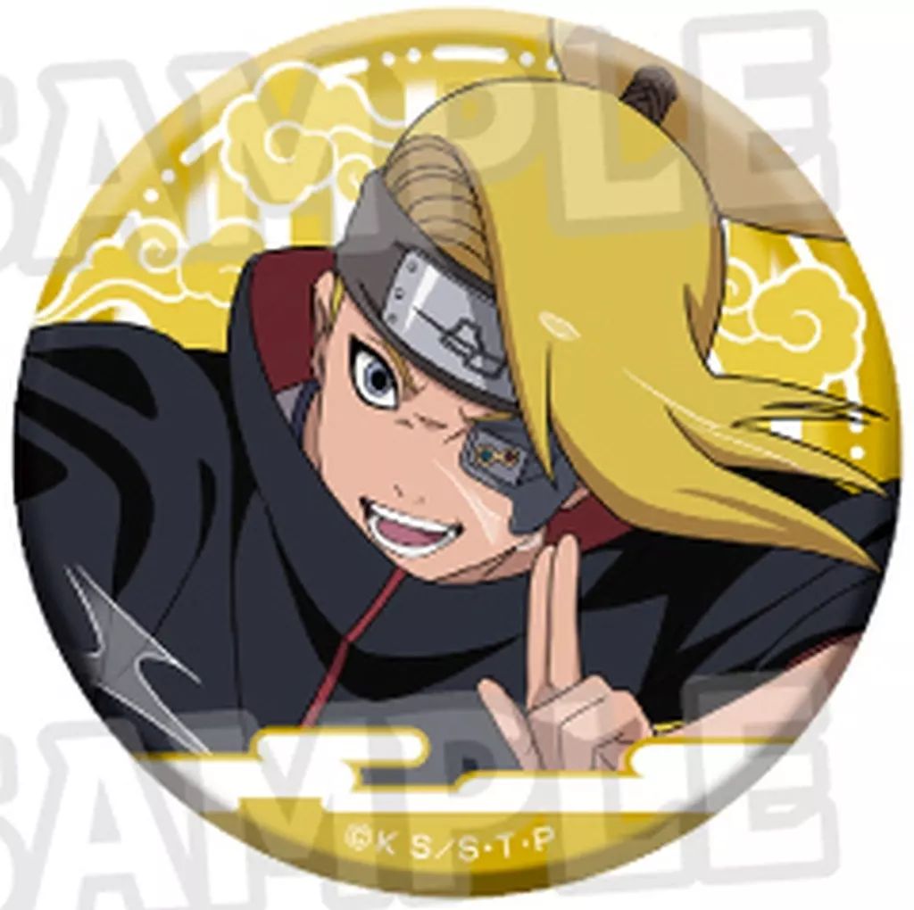 中古】バッジ・ビンズ デイダラ 「NARUTO-ナルト- 疾風伝 描き下ろし缶