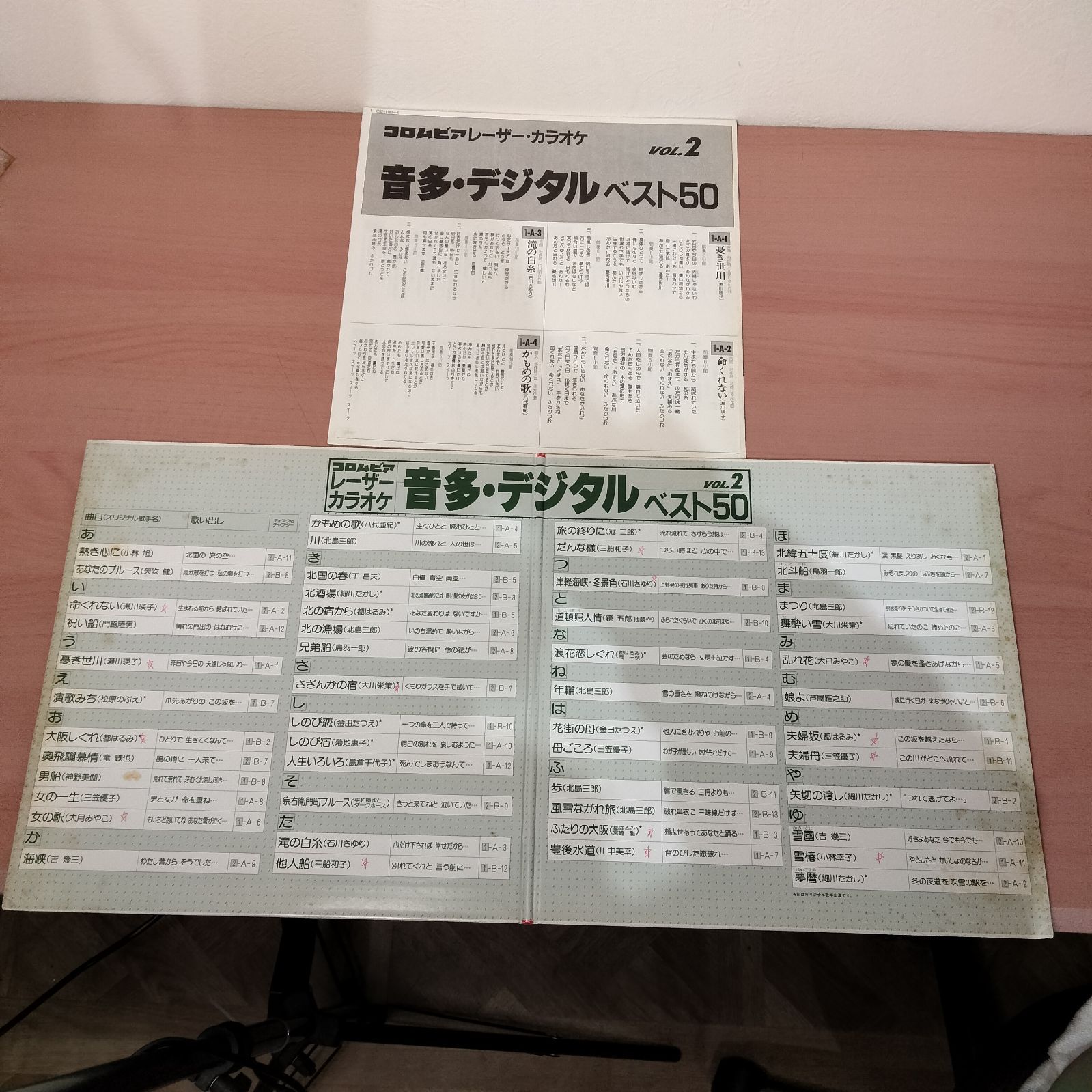 N-6754] コロムビア レーザーカラオケ 音多・デジタル ベスト50 Vol.2