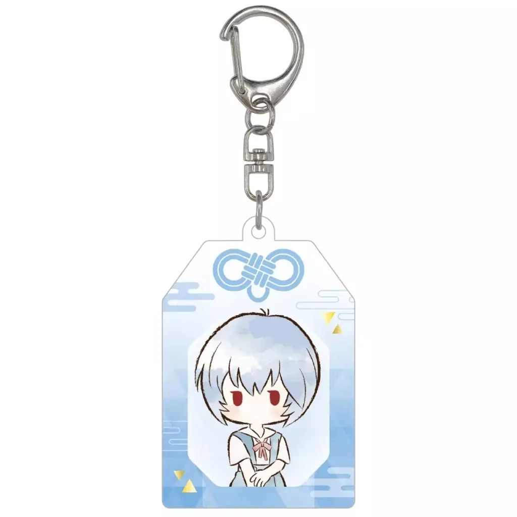 中古】キーホルダー 綾波レイ レトロちっくお守り風アクリル