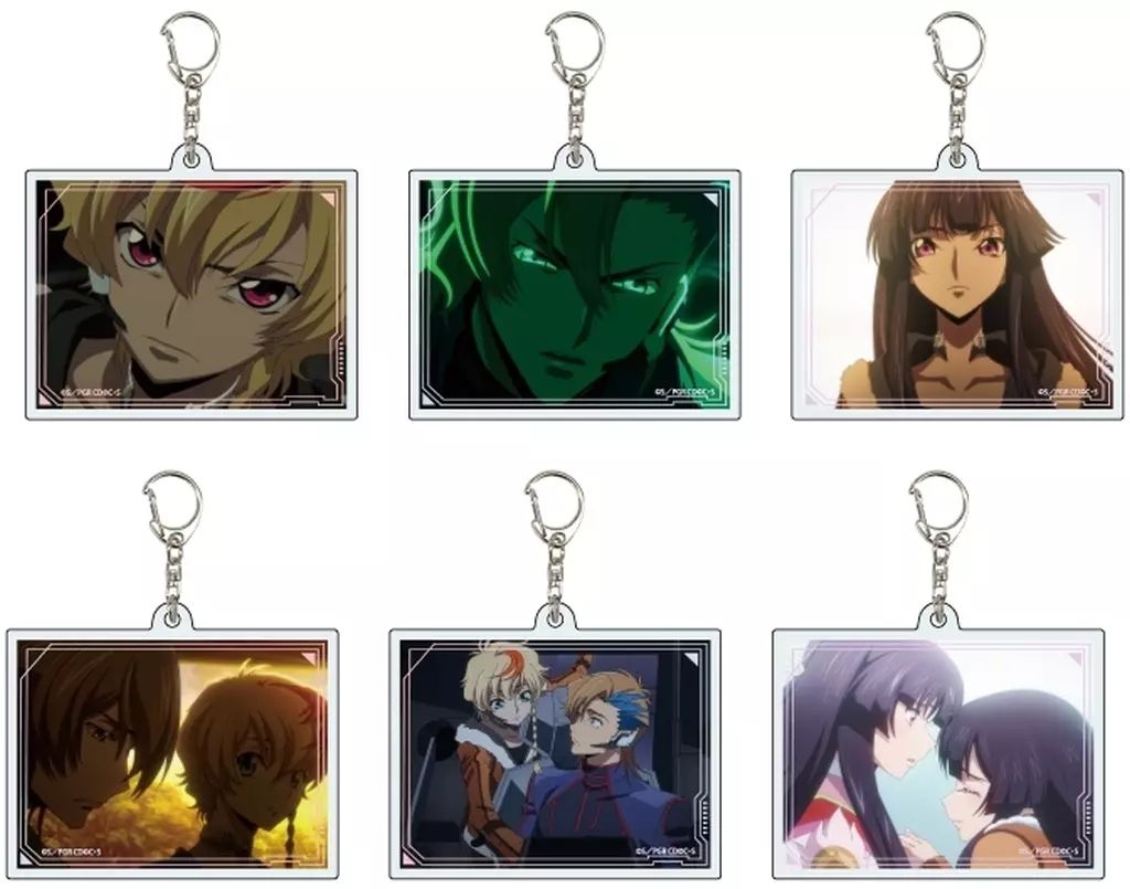 中古】キーホルダー 全6種セット 「コードギアス 奪還のロゼ アクリル
