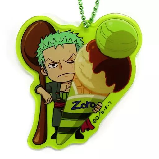 中古】雑貨 ロロノア・ゾロ アイスクリーム アクリルキーホルダー