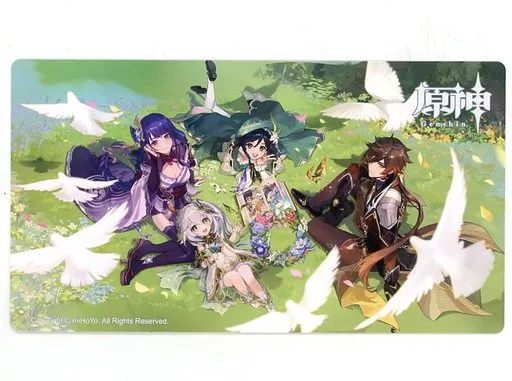 中古】ポストカード ウェンティ＆鍾離＆雷電将軍＆ナヒーダ ポスト