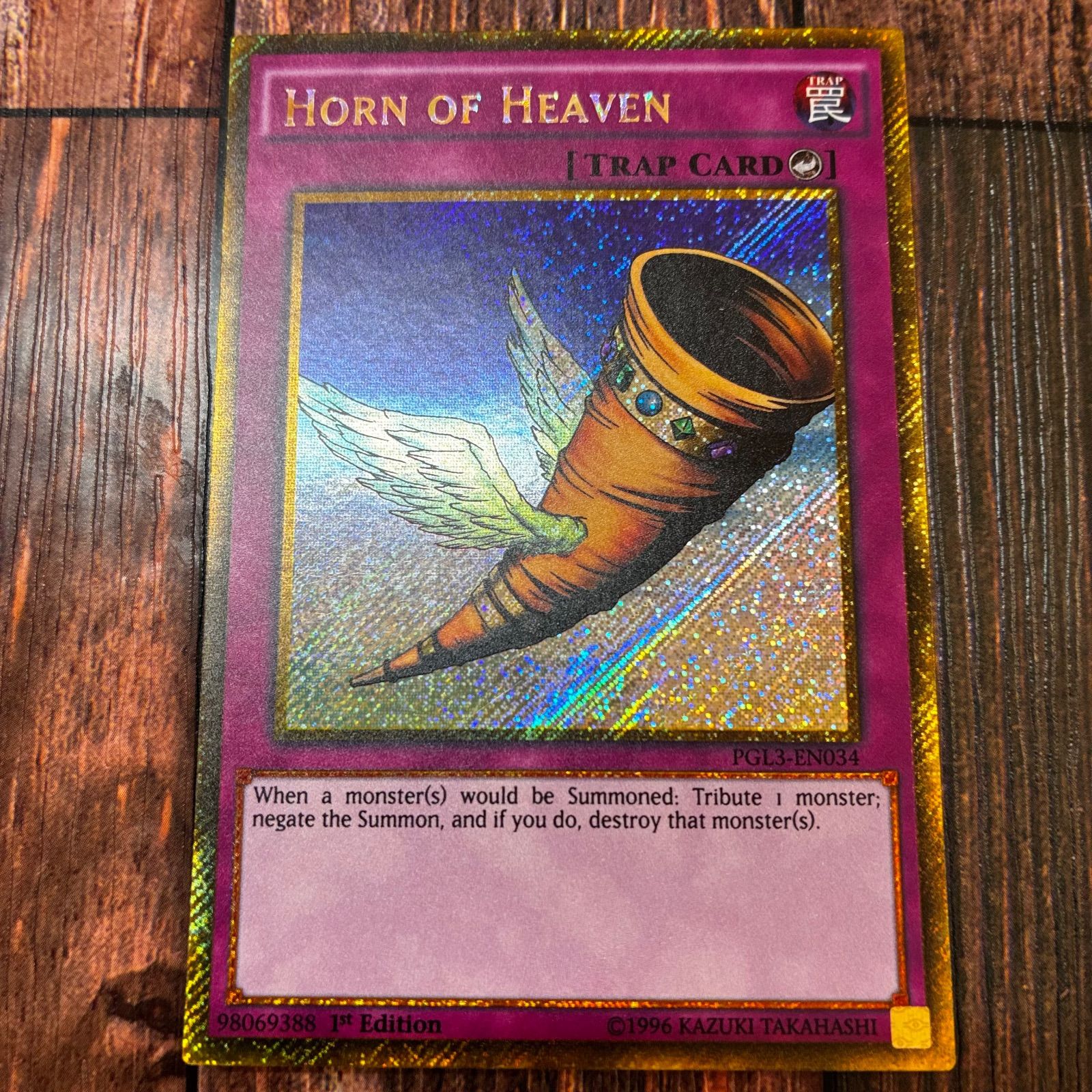 遊戯王 英語版 昇天の角笛 ゴールドシークレットレア - メルカリ