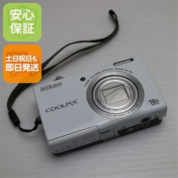 良品中古 COOLPIX S6200 ナチュラルホワイト 即日発送 デジカメ Nikon