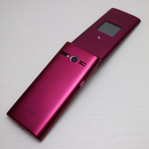 超美品 KYF38 かんたんケータイ ワインレッド スマホ 本体 白ロム 土日