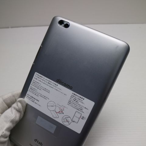 美品 d-02K dtab Compact シルバー タブレット 白ロム タブレット
