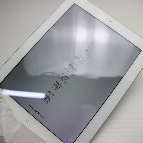 超美品 iPad4 第4世代 Wi-Fi 16GB ホワイト 即日発送 タブレットApple