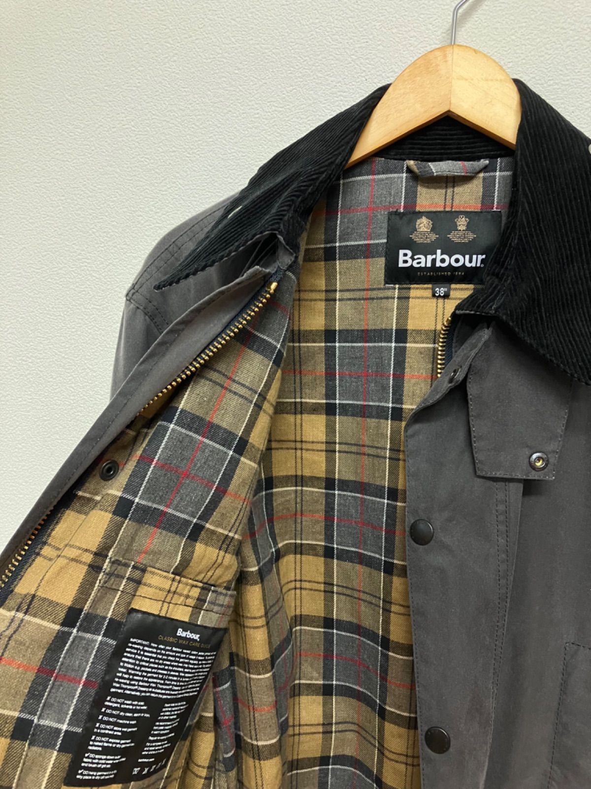 Barbour border ボーダー　サイズ38 オイルド　ワックス　コート Barbour border ボーダー サイズ38 オイルド ワックス コート BORDER