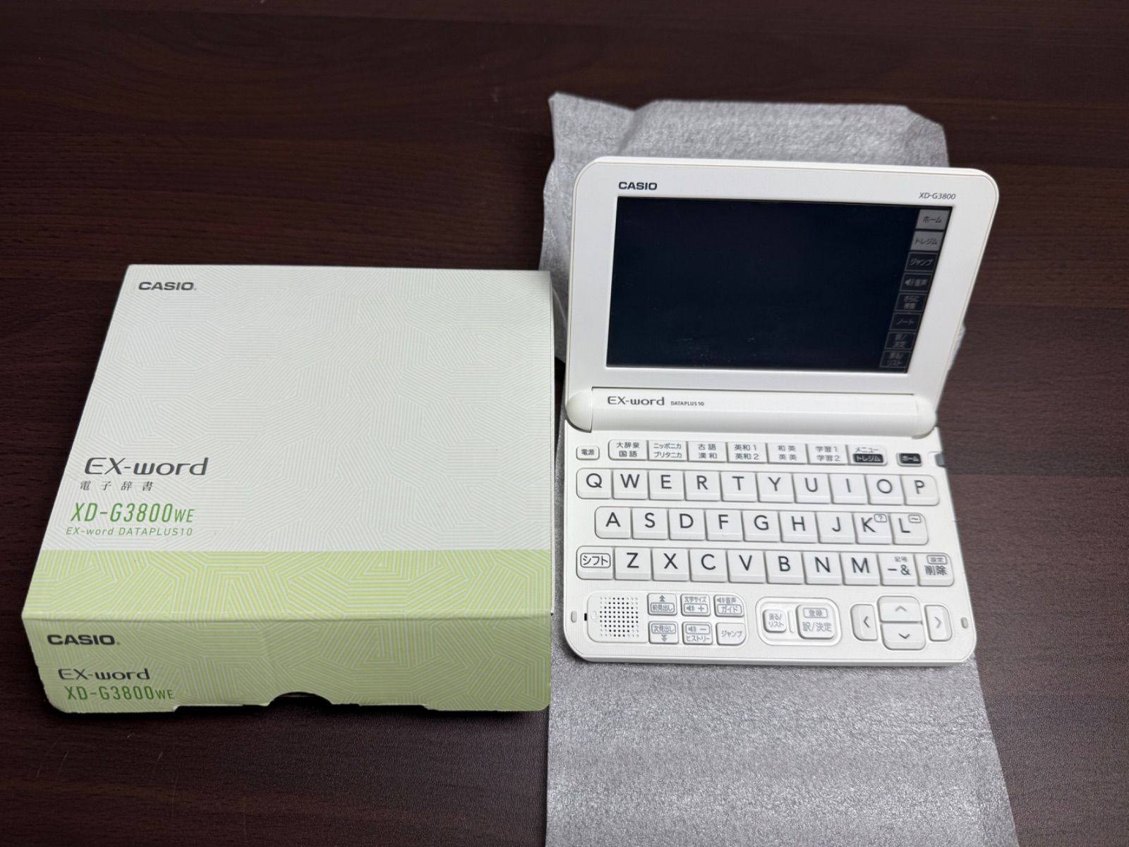 美品 箱説付 カシオ 電子辞書 エクスワード XD-G3800WE ホワイト