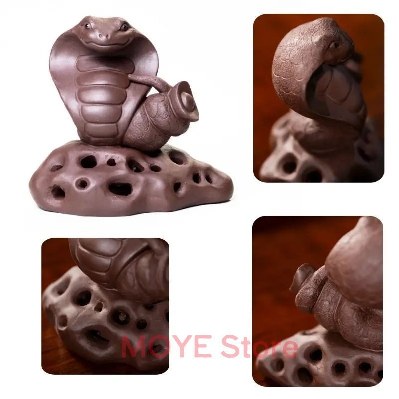 蛇 ヘビ 巳年 干支 置物 オブジェ 干支グッズ セラミック 土器