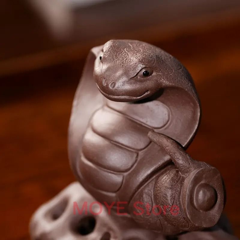 蛇 ヘビ 巳年 干支 置物 オブジェ 干支グッズ セラミック 土器