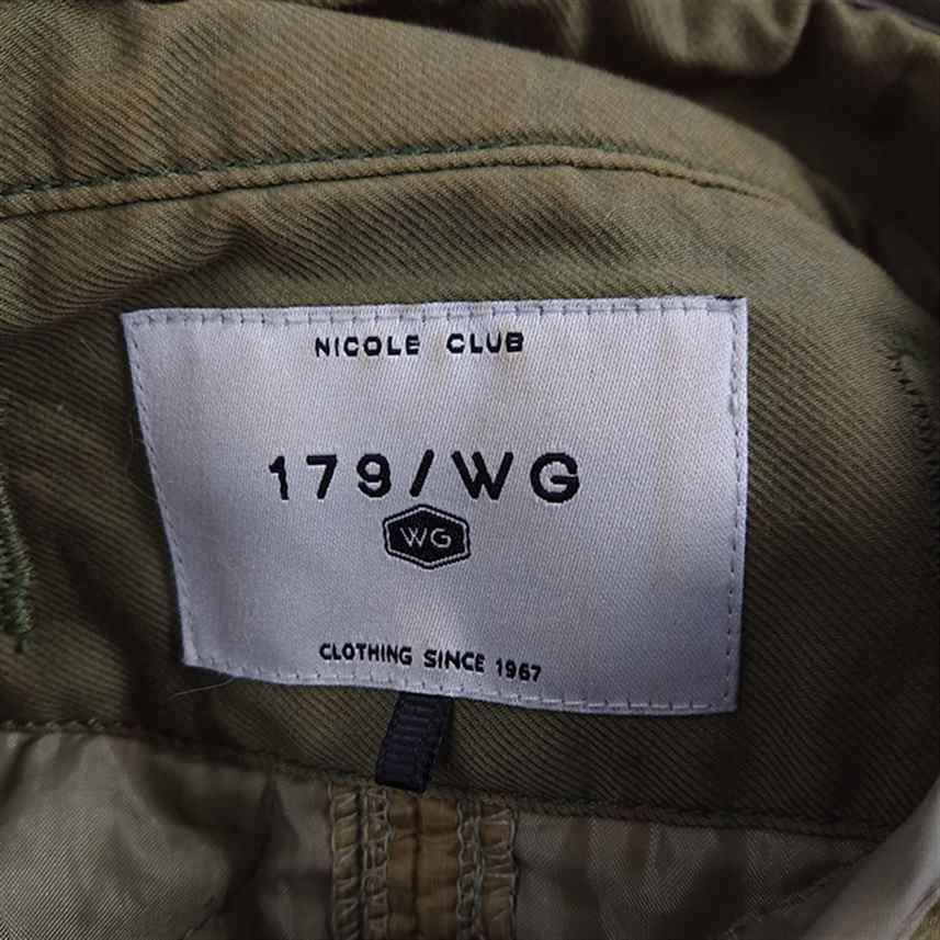 ◇ Θ ニコルクラブ 179/WG キルティングジャケット カーキ系 38 メンズ 