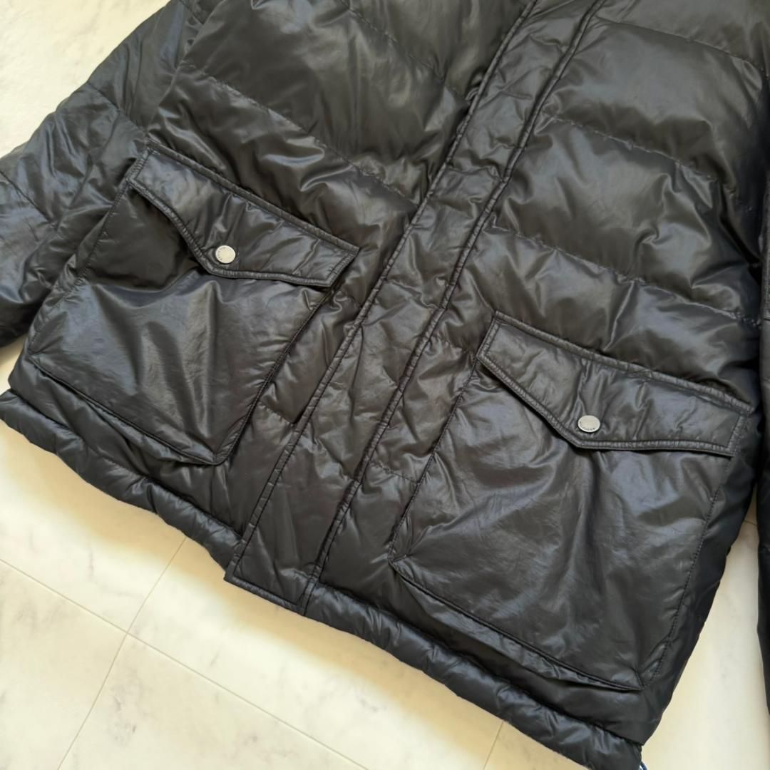 TOMMY HILFIGER リバーシブル ダウンジャケット ブラックグレー L 