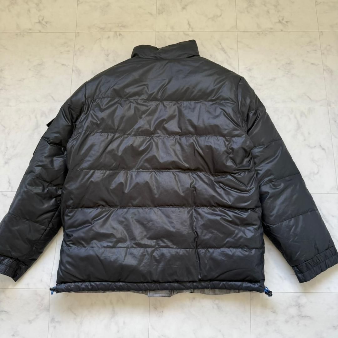 TOMMY HILFIGER リバーシブル ダウンジャケット ブラックグレー L 