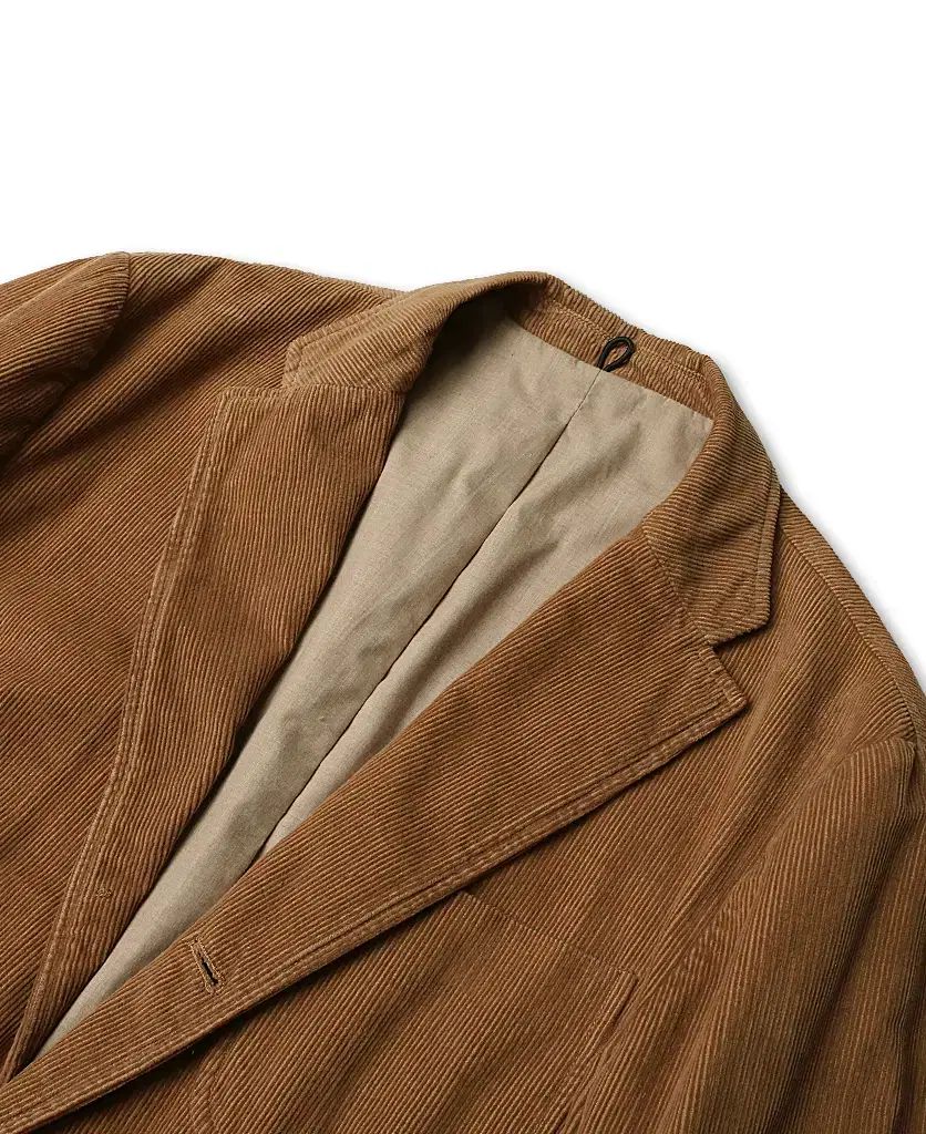 【美品】Cantarelli カンタレリ ジャケット　キャメル系　イタリア製48 カンタレリ Cantarelli キャメル コーデュロイ ウォッシュド スポーツ