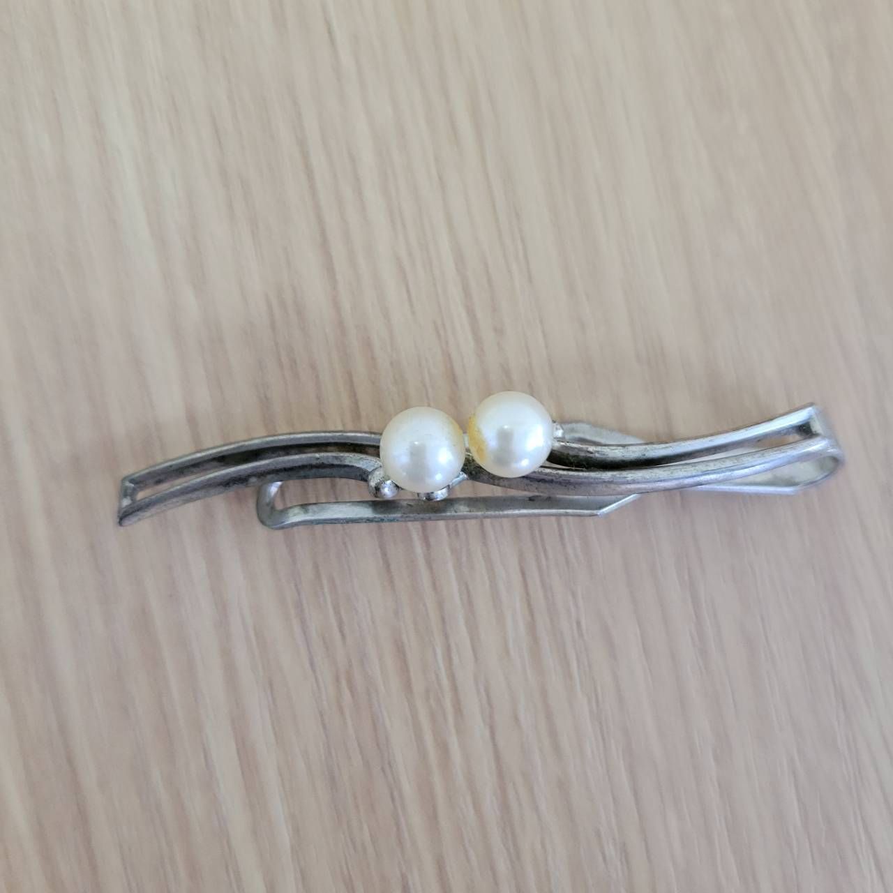 タイピン ミキモト シルバー ネクタイピン ピン メンズ ピン MIKIMOTO