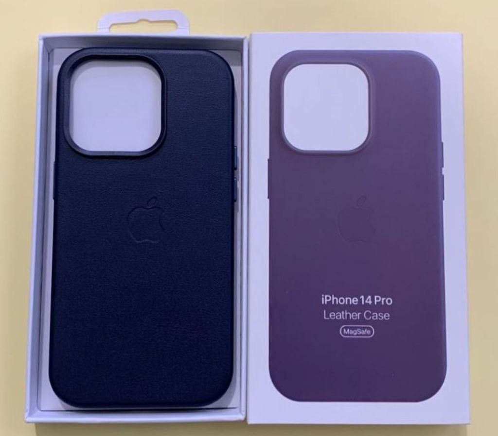 新品未使用 iPhone14 Pro 純正品 レザーケース インク