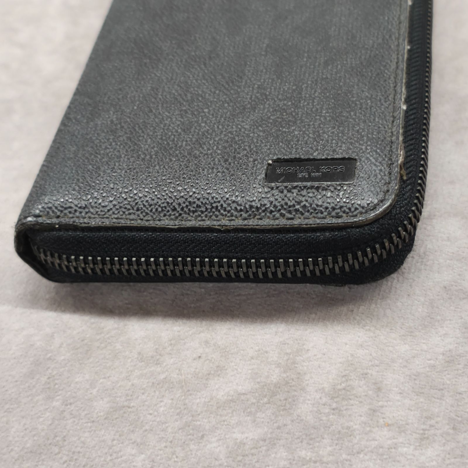 MICHAEL KORS ラウンドジップ ロングウォレット 長財布 ブラック 