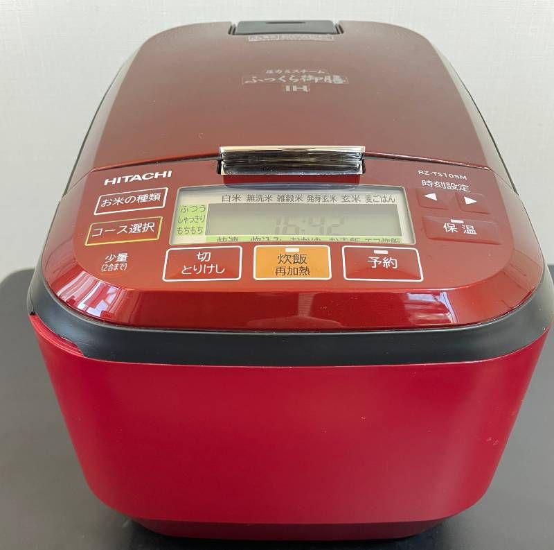 圧力IH炊飯器　HITACHI RZ-TS105M 赤 ふっくら御膳 日立 IHジャー炊飯器 5.5合 ふっくら御膳 RZ-TS105M