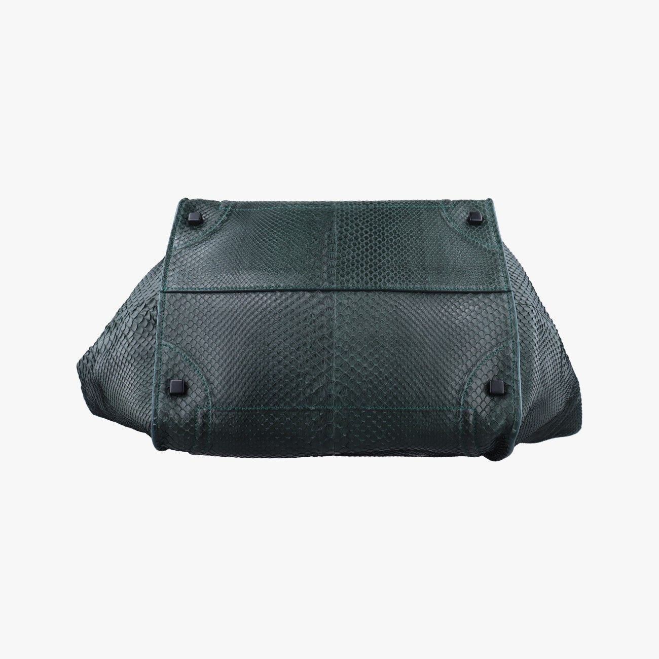 セリーヌCelineラゲージ ファントム パイソン グリーン ヘビ革 F-PA