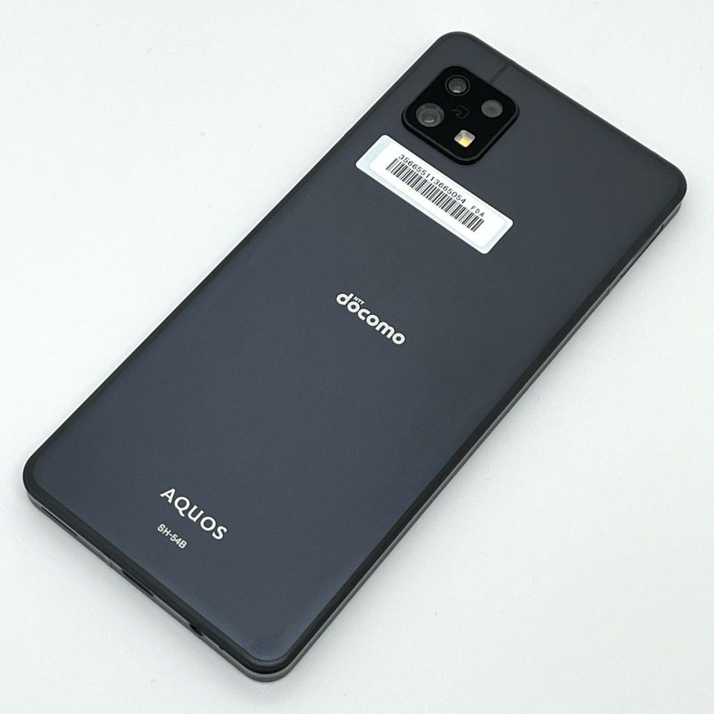 良品】AQUOS sense6 SH-54B docomo SIMフリー 64GB／4GB ブラック