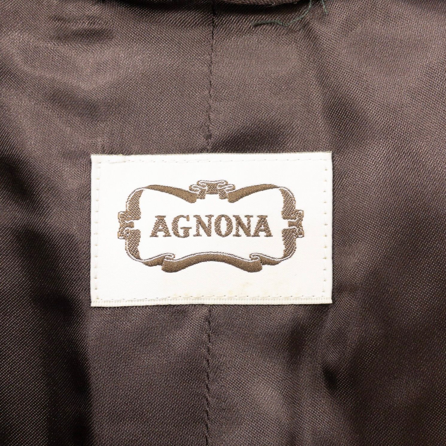 AGNONA アニオナ ロングコート シャギー アルパカ ウール ブラウン