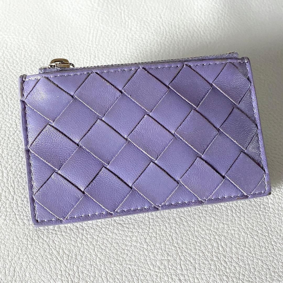 BOTTEGA VENETA / イントレチャート キーポーチ パープル ボッテガ