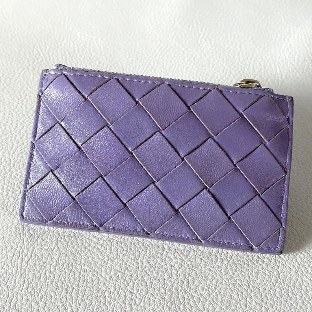 BOTTEGA VENETA / イントレチャート キーポーチ パープル ボッテガ 