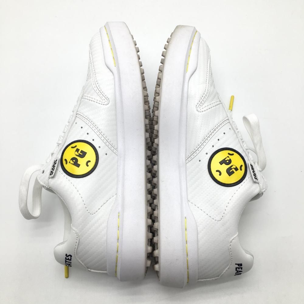 美品】パーリーゲイツ ローカットゴルフシューズ 白 053-5192302