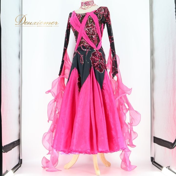 社交ダンス 衣装 スタンダードドレス ドレス ワンピース スタンダード