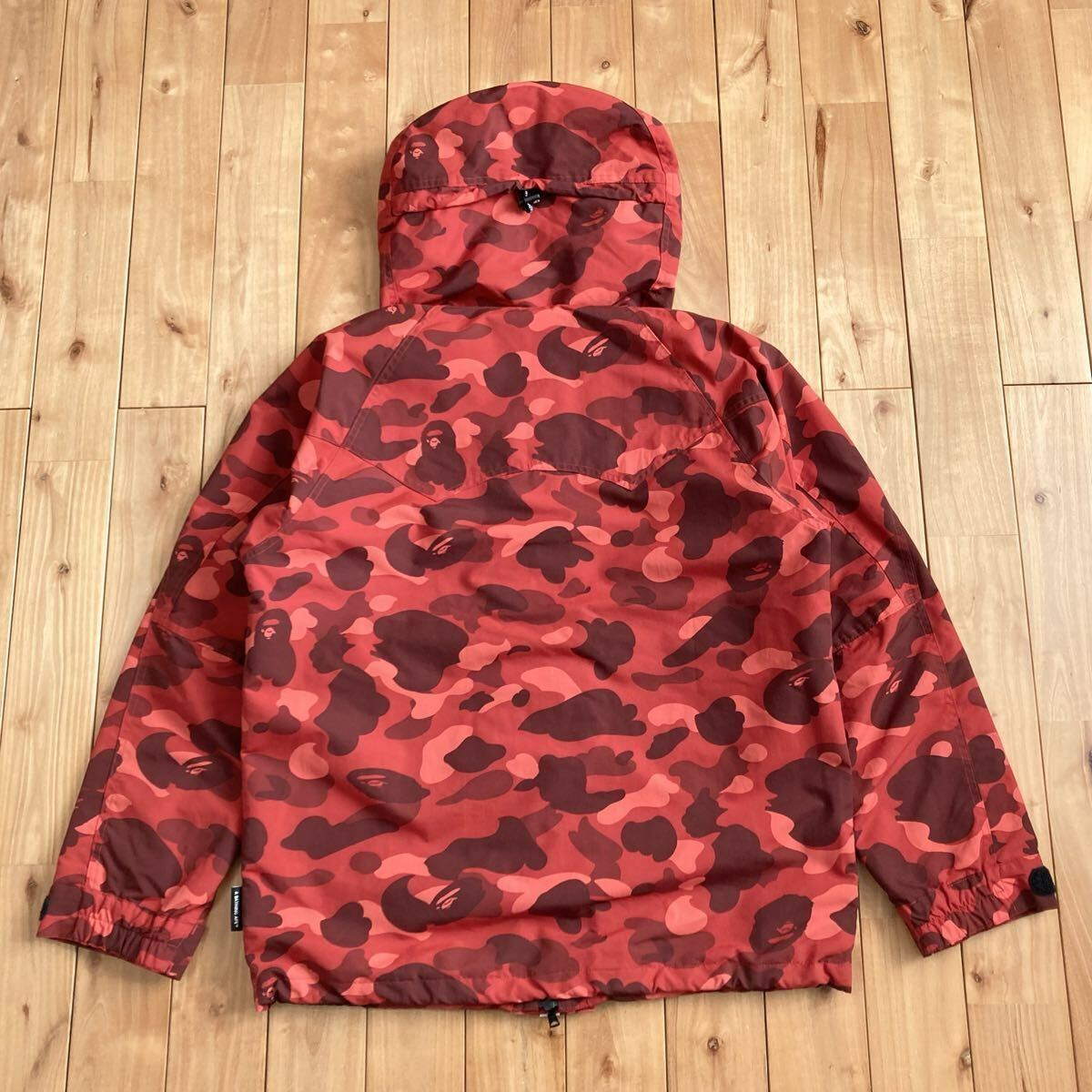 Red camo スノボジャケット Lサイズ a bathing ape BAPE hoodie 