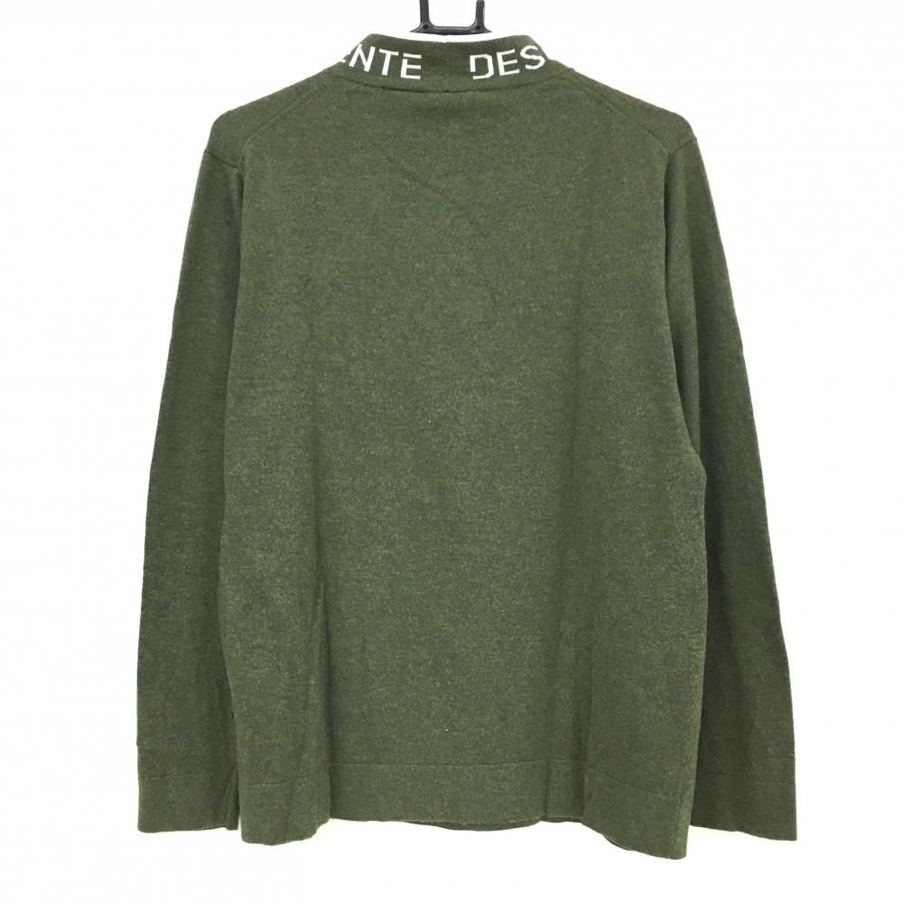 DESCENTE GOLF グリーン ハイネックシャツ XL DESCENTE GOLF グリーン