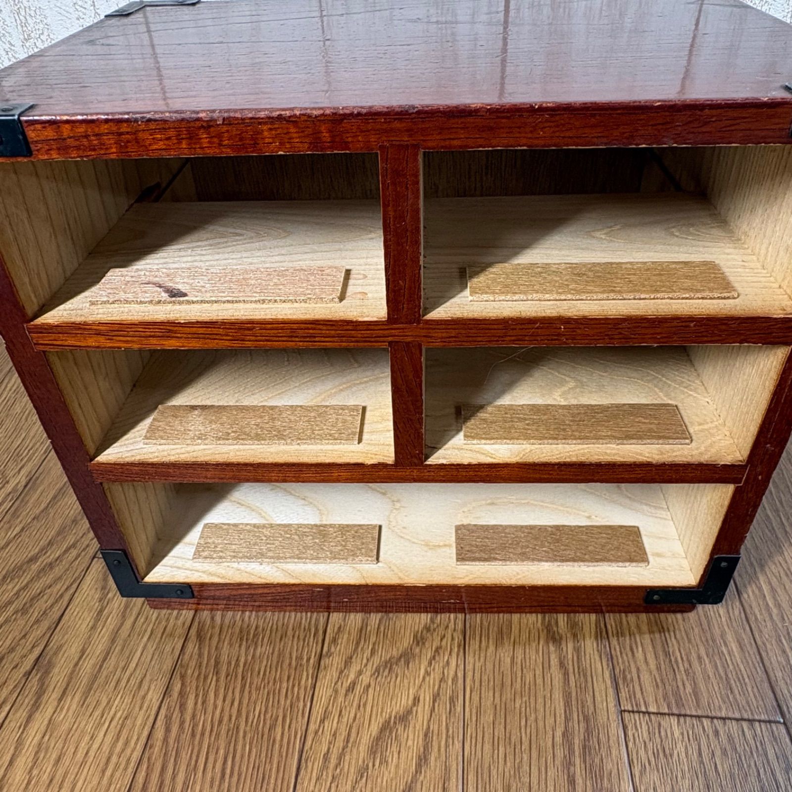 美品　飛騨高山けやき工芸　箪笥　昭和レトロ　アンティーク 昭和レトロ 飛騨高山けやき工芸 3段箪笥 整理箪笥 古道具 古雑貨