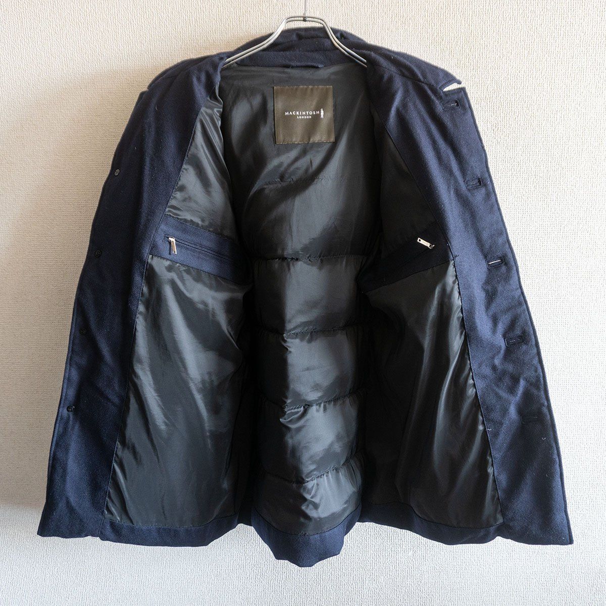 美品】MACKINTOSH LONDON【ウール ダウンジャケット】40 ネイビー 